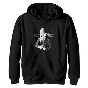Girls 7-16 Wednesday Once An Addams Always An Addams Graphic Hoodie