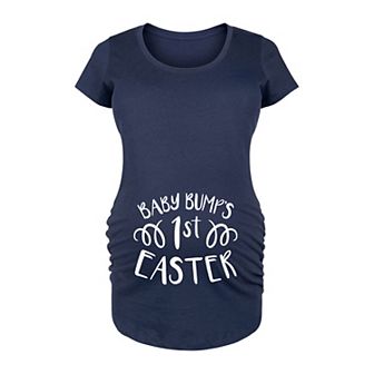 Maternity Baby Bump's 1st Easter Graphic Tee