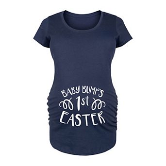 Maternity Baby Bump's 1st Easter Graphic Tee