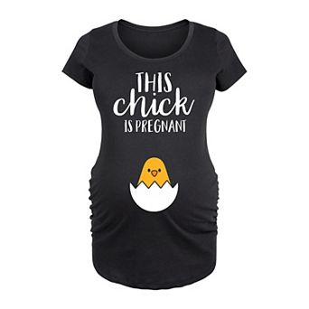 Maternity This Chick Is Pregnant Graphic Tee