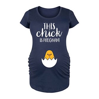 Maternity This Chick Is Pregnant Graphic Tee