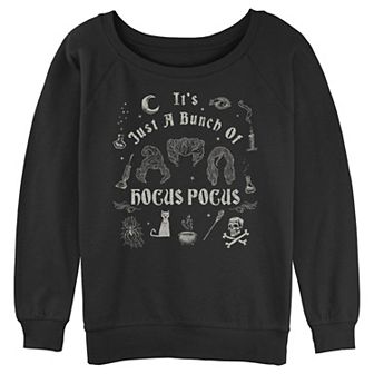 Juniors' Hocus Pocus It's A Bunch Of Hocus Pocus Doodles Graphic Slouchy Terry