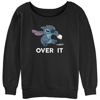 Disney's Lilo & Stitch Over It Coffee Dump Juniors' Graphic Pullover
