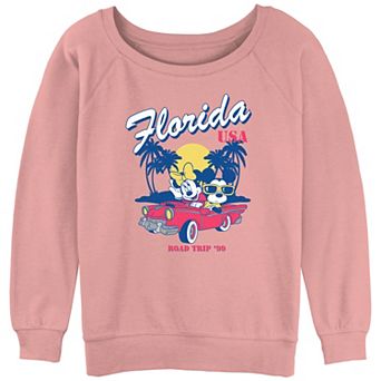 Disney's Mickey Mouse & Minnie Mouse Florida USA Road Trip '99 Juniors' Graphic Pullover
