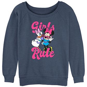 Juniors' Minnie Mouse And Daisy Girls Rule Graphic Slouchy Terry