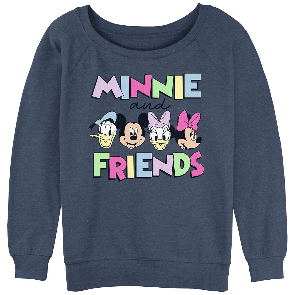 Juniors' Minnie Mouse And Friends Graphic Slouchy Terry
