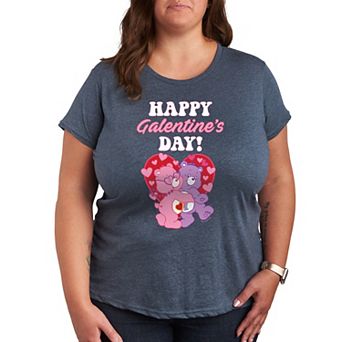 Plus Care Bears Happy Galentine's Day Graphic Tee
