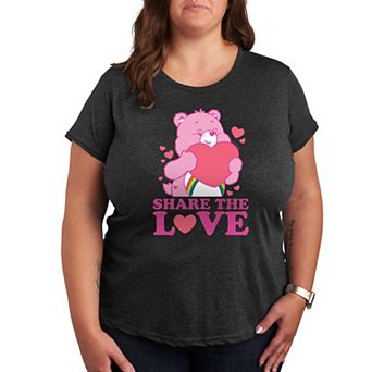 Plus Care Bears Share The Love Graphic Tee