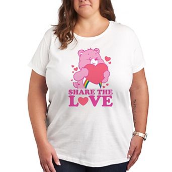 Plus Care Bears Share The Love Graphic Tee