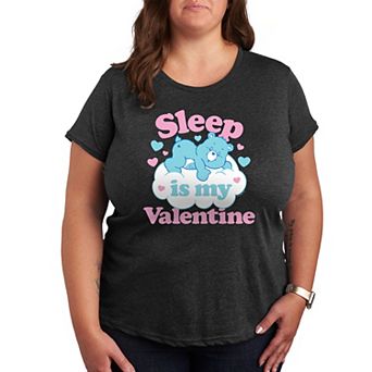 Plus Care Bears Sleep My Valentine Graphic Tee