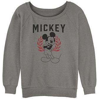 Juniors' Mickey Mouse Winner Portrait Graphic Slouchy Terry