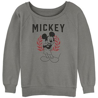 Juniors' Mickey Mouse Winner Portrait Graphic Slouchy Terry