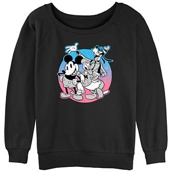 Juniors' Mickey Mouse And Friends Starry Background Graphic Slouchy Terry