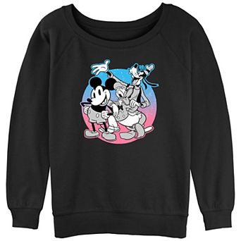 Juniors' Mickey Mouse And Friends Starry Background Graphic Slouchy Terry