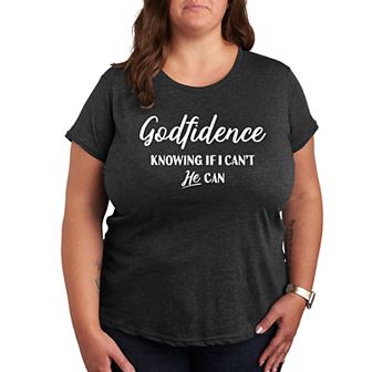 Plus Size Godfidence Graphic Tee