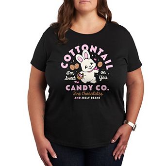 Plus Size Cottontail Candy Company Graphic Tee
