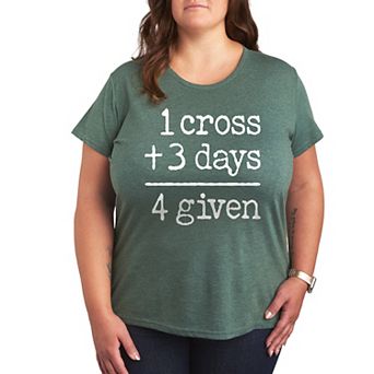 Plus Size One Cross Three Days Graphic Tee