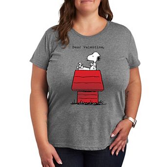 Plus Peanuts Snoopy Dear Valentine Graphic Tee