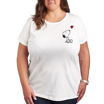 Plus Peanuts Snoopy Heart Graphic Tee