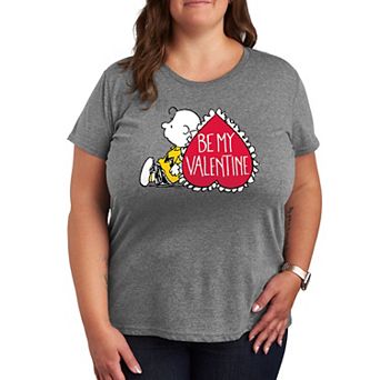 Plus Peanuts Charlie Brown Be My Valentine Graphic Tee
