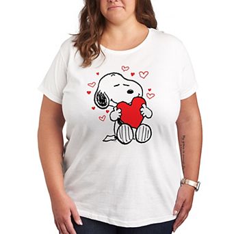 Plus Peanuts Snoopy Hearts Graphic Tee