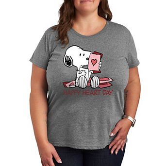 Plus Peanuts Snoopy Happy Heart Day Graphic Tee