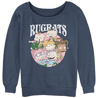 Juniors' Rugrats Babies Group Portrait Graphic Slouchy Terry