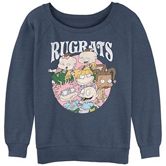 Juniors' Rugrats Babies Group Portrait Graphic Slouchy Terry