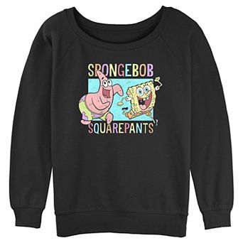 Juniors' SpongeBob SquarePants Running With Patrick Graphic Slouchy Terry