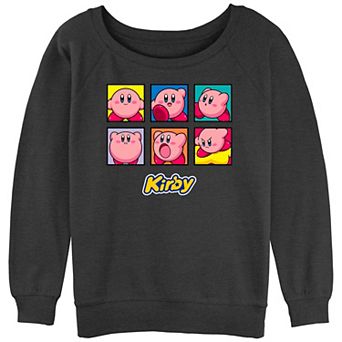 Juniors' Kirby Expressions Boxes Graphic Slouchy Terry