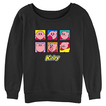 Juniors' Kirby Expressions Boxes Graphic Slouchy Terry