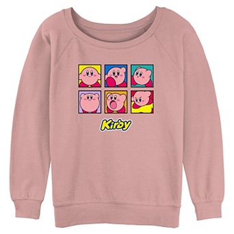 Juniors' Kirby Expressions Boxes Graphic Slouchy Terry