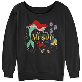 Juniors' The Little Mermaid Movie Poster Graphic Slouchy Terry