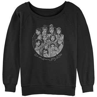 Juniors' Disney Princess Have A Story To Tell Graphic Slouchy Terry