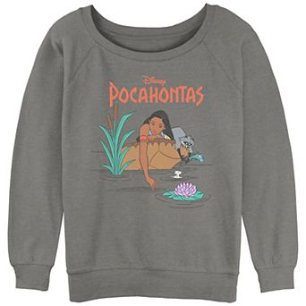 Juniors' Pocahontas With Meeko Fishing Graphic Slouchy Terry