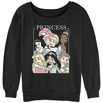 Juniors' Disney Princess Cover Story Graphic Slouchy Terry