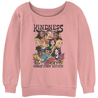 Juniors' Disney Princess Kindness Grows From Within Graphic Slouchy Terry