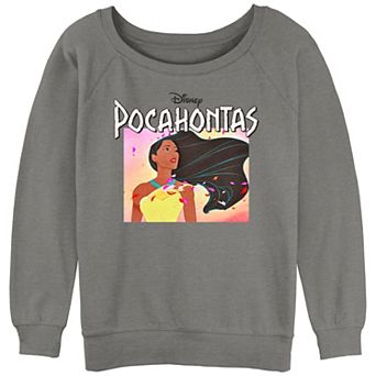 Juniors' Pocahontas Colors Of The Wind Graphic Slouchy Terry