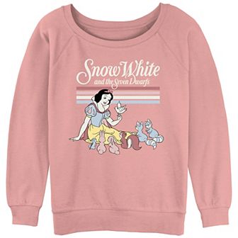 Juniors' Snow White Singing To Animals Graphic Slouchy Terry