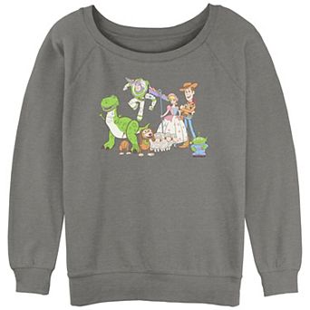 Juniors' Toy Story Happy Group Graphic Slouchy Terry