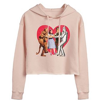 Juniors' The Wizard of Oz Heart Cropped Hoodie