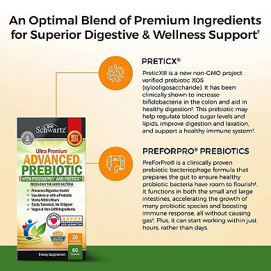 BioSchwartz Advanced Prebiotic 60 Capsules