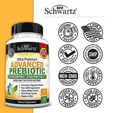 BioSchwartz Advanced Prebiotic 60 Capsules
