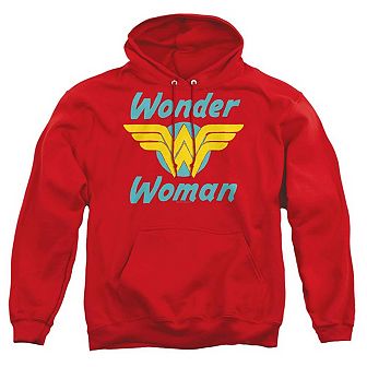 Dc Comics Wonder Woman Wings Adult Pull Over Hoodie