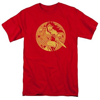 Justice League Of America Young Wonder Woman Short Sleeve Adult T-shirt
