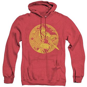Justice League Of America Young Wonder Woman Adult Heather Hoodie