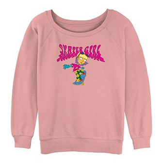 Juniors' Rocket Power Reggie Skater Girl Graphic Slouchy Terry