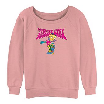 Juniors' Rocket Power Reggie Skater Girl Graphic Slouchy Terry