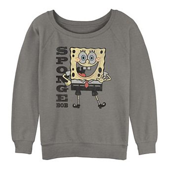 Juniors' SpongeBob SquarePants Simple Bob Graphic Slouchy Terry
