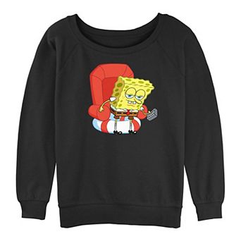 Juniors' SpongeBob SquarePants Ready to Watch TV Graphic Slouchy Terry